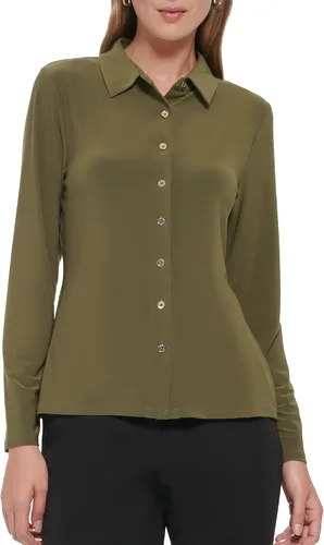 Miniatura 5 de Tommy Hilfiger Blusa de punto de manga larga con cuello y botones en la parte delantera