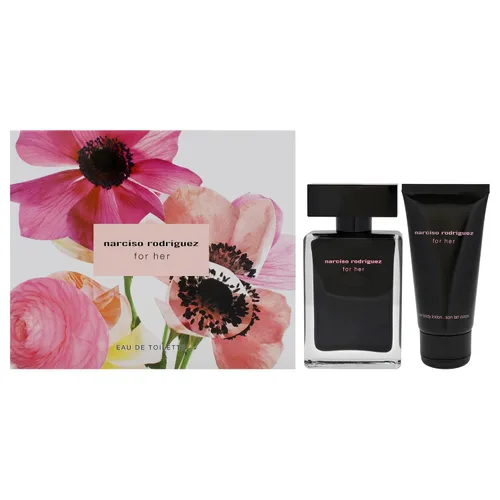 Narciso Rodriguez by Narciso Rodriguez for Women - Juego de regalo de 2 piezas de 1.6 onzas EDT en aerosol, loción corporal de 1.6 onzas