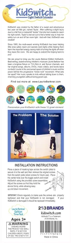 Miniatura 4 de Kidswitch Extensor de interruptor de luz para niños (paquete de 3, tema de dinosaurio) - Extensión de interruptor de palanca que brilla