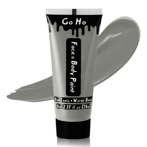 Miniatura 28 de Go Ho Pintura corporal roja lavable (2.37 oz/pieza), pintura facial crema a base de agua, pintura corporal roja de nariz de diablo/payaso para Rojo