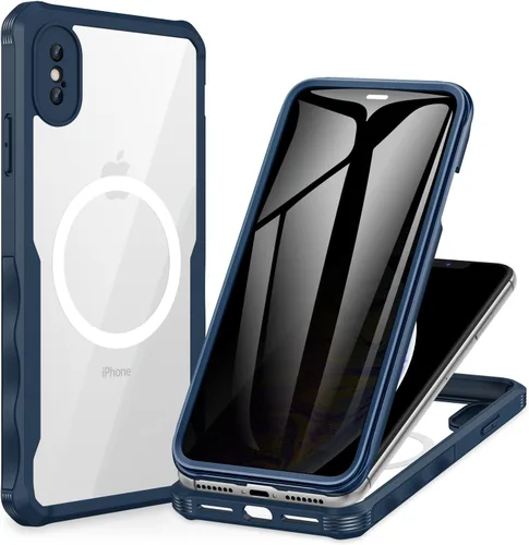 Miniatura 89 de CENHUFO Funda de privacidad para iPhone 11 Pro, funda de cuerpo completo con protector de pantalla de privacidad de vidrio templado 9H integrado