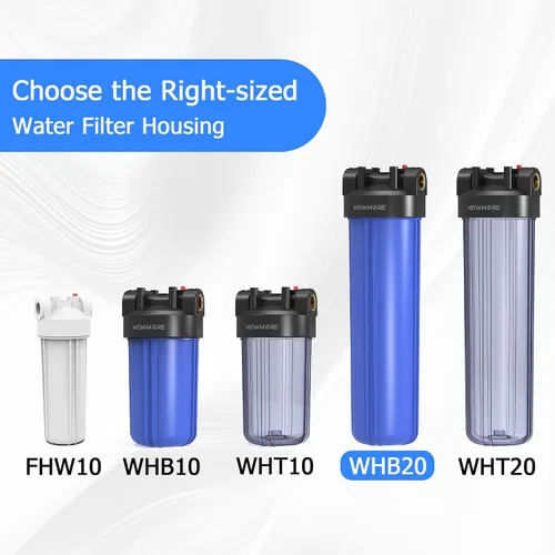 Miniatura 7 de WHB20 - Carcasa de filtro de agua para toda la casa, se adapta a filtros de sedimentos de 20 x 4.5 pulgadas, etc. para agua de pozos y ciudades