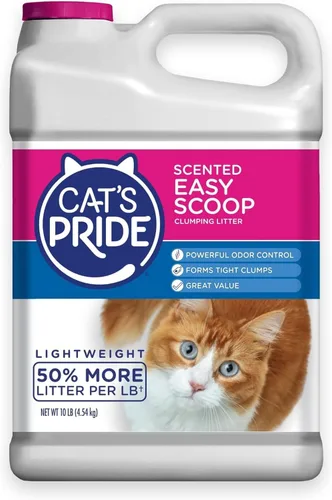 Miniatura 13 de Cat's Pride Arena aglutinante ligera: natural - Potente control de olores - Sin perfume, 10 libras Natural sin perfume