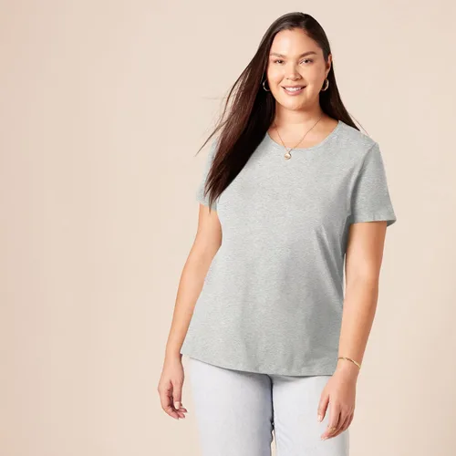 Miniatura 7 de Tienda Essentials Women's Regular-Fit Short-Sleeve T-Shirt (Crewneck and V-Neck Options), Multipacks
