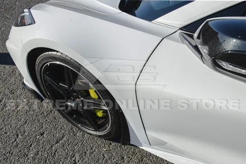 Miniatura 3 de Repuesto para los modelos Chevrolet Corvette C8 Stingray y Z51 2020 actuales GM Factory XL - Par de protectores de salpicaduras laterales Plástico