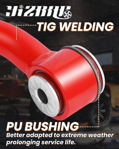 Miniatura 5 de 2-4" 2 piezas Brazos de control superiores delanteros para Silverado 1500 Sierra 1500 1999-2006 con casquillos PU Brazo de control tubular ajustable