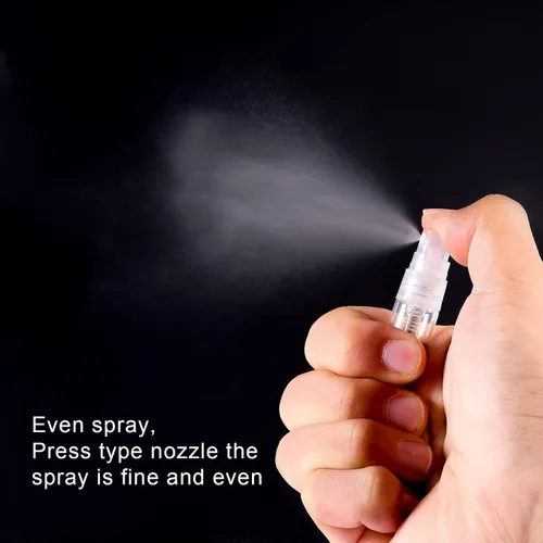 Miniatura 4 de KINBOM 5pcs 0.1 fl oz mini botellas de aerosol, botella de perfume recargable, atomizador de perfume de vidrio fino Mister botella de spray