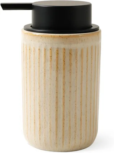 Miniatura 10 de BosilunLife Dispensador de Jabón de Manos de Espuma - Dispensador de Jabón de Espuma de Cerámica para Baño de 12 oz Dispensador de Jabón Líquido