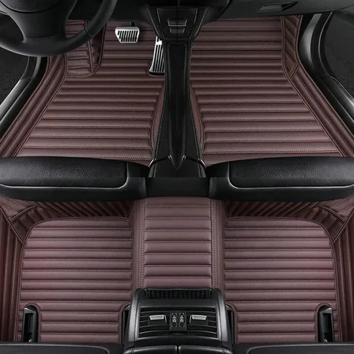 Miniatura 10 de Alfombrillas de cuero personalizadas para sedán, SUV, automóvil deportivo, negro, rojo, rosa, blanco, alfombrillas de vehículo para hombres