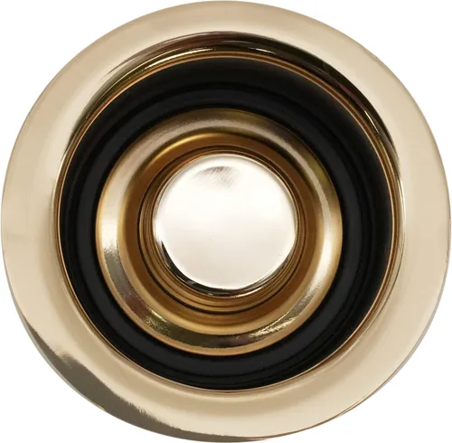 Miniatura 2 de Westbrass D2089-01 Brida y tapón de eliminación de residuos de montaje de 3 pernos, latón pulido, paquete de 1