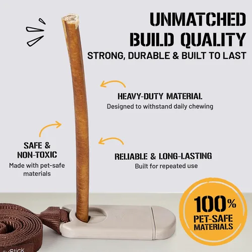 Miniatura 5 de Dog Chits Bully Stick Companion - Soporte seguro y seguro para palitos - evita asfixia, sin desorden y fácil de masticar - Mantiene la golosina