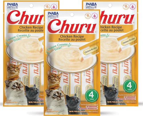 Miniatura 21 de INABA Churu - Golosinas naturales para gatos, puré para lamer (receta de pollo con cangrejo, 4 tubos)