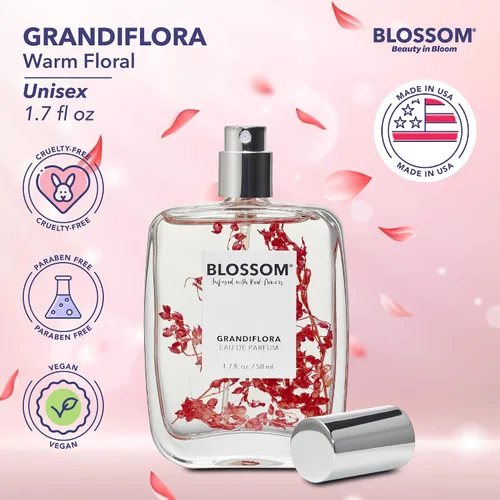 Miniatura 3 de Blossom Perfume unisex en espray para mujer, perfume TikTok, con infusión de flores reales, fabricado en Estados Unidos, 1.7 onzas