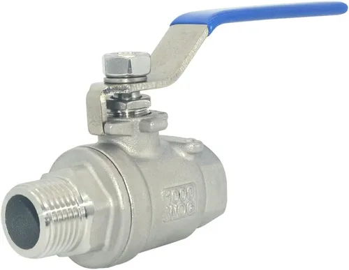 Miniatura 2 de DAN SPEED Válvula de bola de puerto completo macho x hembra de acero inoxidable S304 resistente para agua, aceite y gas, 1000WOG (1/2 pulgada)