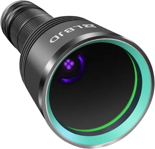 Linterna de luz negra, linternas UV filtradas recargables de 365 NM con batería de alta potencia para detección de orina de mascotas, curado de