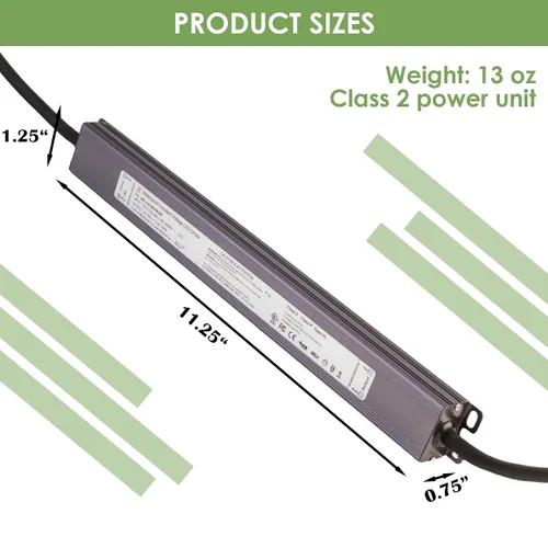 Miniatura 2 de UL enumeró 24v 60w impermeable LED fuente de alimentación de luz clase 2 100-277v CA a CC para módulos de tira de luz LED
