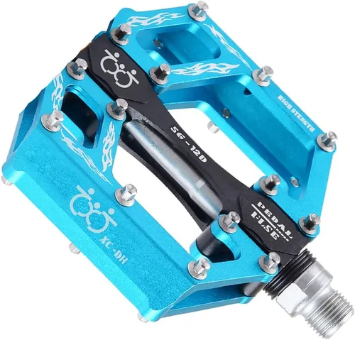 Miniatura 4 de TXJ Sports Pedales de bicicleta de montaña Rodamiento sellado Pedales de bicicleta de aleación de aluminio antideslizante para BMX MTB Road Bike 9/16