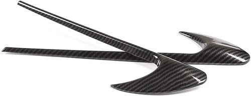 Miniatura 3 de 2 unids ABS estilo fibra de carbono coche lado Fender Trim Accesorios para Mercedes Benz Clase E W213 Clase C W205 Refit E63S AMG (fibra de carbono)