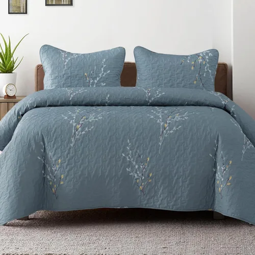Miniatura 23 de Exclusivo Mezcla Edredones/Colchas Reversibles Bohemias Tamaño King, Colchas Azul Marino Ligeras Cubrecama para Todas las Estaciones Edredón