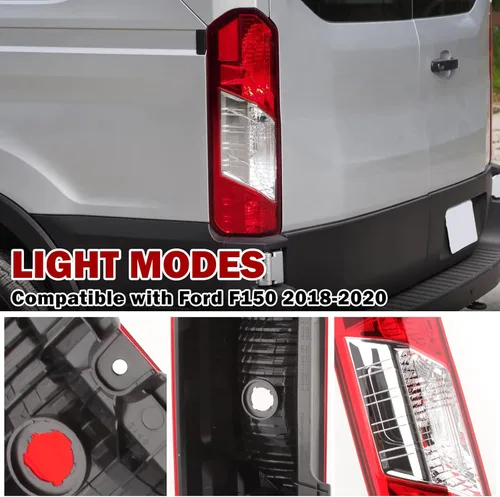 Miniatura 3 de Luz Trasera para Ford Transit T150 250 350 2015 2016 2017 2018 2019 2020 Sin Bombilla y Arnés (Lado del Conductor Izquierdo)