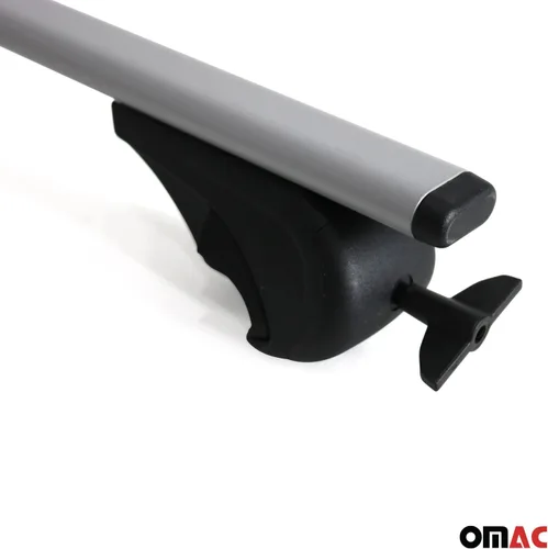 Miniatura 7 de OMAC Portaequipajes de techo para Subaru Impreza 2005-2007 Wagon Gray 2 piezas antirrobo para viajes, kayak, canoa, surf, esquí, snowboard, camping