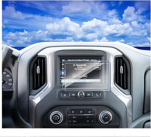 Paquete de 2 protectores de pantalla para Chevy Silverado 2024 para Chevy Silverado 2016-2023 2024 1500Limited/2015-2024 2500 3500HD 7 pulgadas