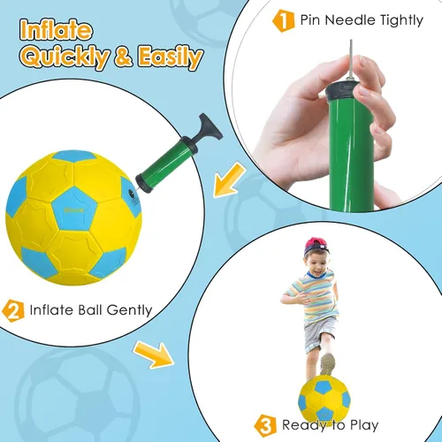 Miniatura 4 de Swerve and Curve - Balón de fútbol tamaño 4, pelota de entrenamiento de fútbol con paneles especiales para jugar, juegos de actividades al aire