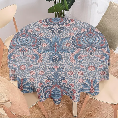 Miniatura 244 de Mantel Floral Retro de Pájaros, Diseño Original Bohemio William Morris Estampado Cubierta de Mesa para Hogar Picnic Fiesta Comedor Cocina William