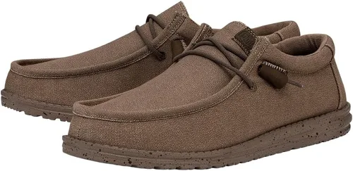 Miniatura 4 de Hey Dude Men's Wally Canvas Mono Mens Shoes Men's Slip-on Loafers Comfortable & Light