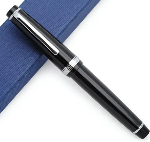 Miniatura 18 de JINHAO 82 - Pluma estilográfica con clip plateado (punta F 0.020 in, verde aguacate)