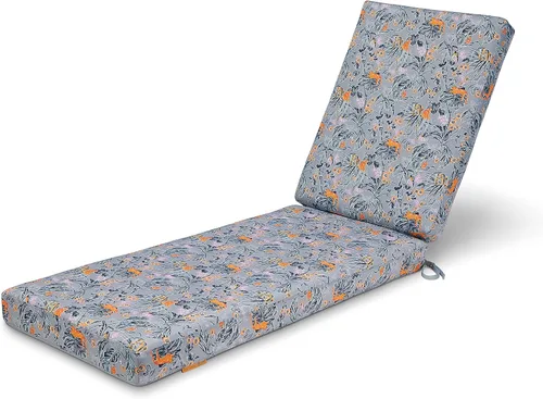Miniatura 11 de Classic Accessories Vera Bradley - Cojín para tumbona de patio resistente al agua, 21 x 44 x 28 x 3 pulgadas, Happy Blooms, cojines de asiento