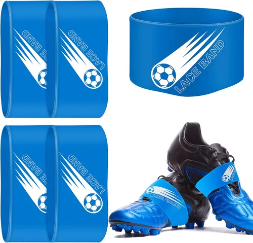 Miniatura 19 de Patelai 4 piezas de cubierta de cordón para tacos de fútbol, banda de zapato de fútbol, cubierta de zapato de fútbol, bandas de taco de fútbol