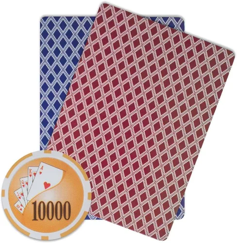 Miniatura 3 de Brybelly Yin Yang Poker Chip - Compuesto de arcilla pesada de 0.49 oz, paquete de 50 $10000 naranja