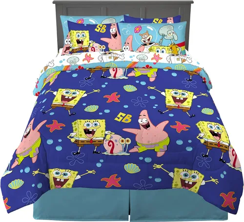 Miniatura 66 de Franco - Juego de ropa de cama para niños, edredón y sábanas supersuaves con funda de almohada, 5 piezas, tamaño individual, Jurassic World, 6A1348