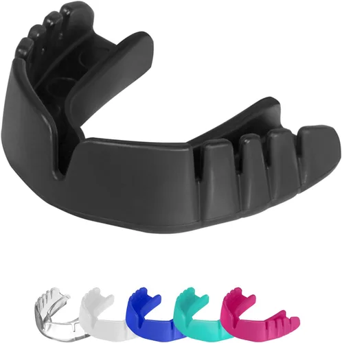 Miniatura 12 de OPRO Protector bucal a presión de ajuste instantáneo (transparente) para adultos para artes marciales mixtas y deportes de impacto, protector bucal