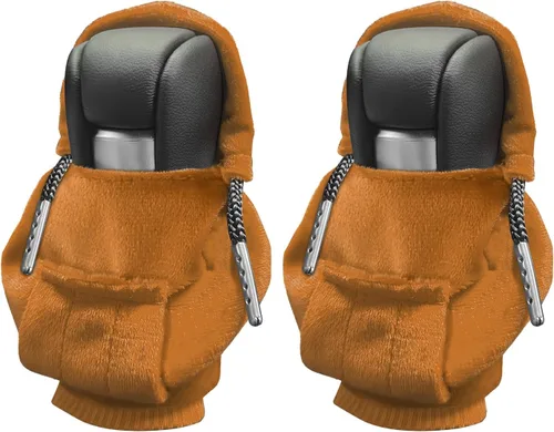 2 fundas para pomos de palanca de cambios de automóvil, funda para palanca de cambios de automóvil, funda con capucha para palanca de cambios de