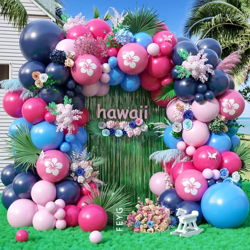 Miniatura 10 de Kit de arco de guirnalda de globos rosados, kit de arco de globos de color rosa, amarillo y naranja, globos de látex para fiesta de cumpleaños, baby
