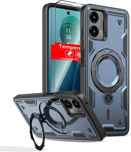 Miniatura 62 de Funda magnética para Google Pixel 9A compatible con cargador inalámbrico MagSafe, para Pixel 9A, funda de teléfono integrada de 360 °, con 2
