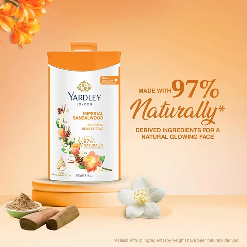 Miniatura 6 de Talco perfumado de Yardley con aroma a sándalo, de 250 g