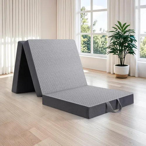 Miniatura 10 de Colchón plegable triple – Colchón plegable para viajes, caravana, campamento, viajes por carretera, habitación de invitados, yoga, colchón de espuma