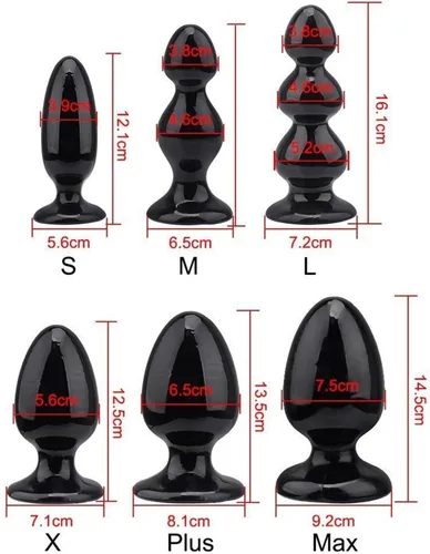 Miniatura 4 de Juguetes sexuales anales grandes para adultos, tapones para los glúteos, masaje para hombres, estimulador de expansión de ano femenino, cuentas