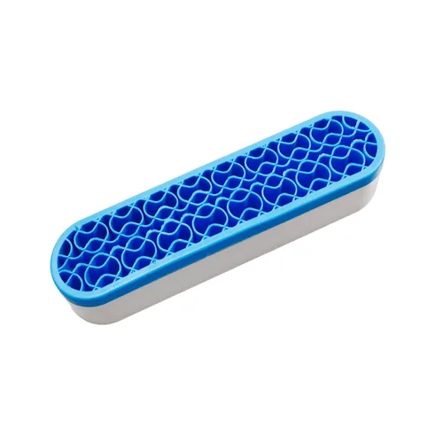 Miniatura 19 de TANG SONG 1 PC Organizador de brochas de maquillaje de silicona, caja de almacenamiento de cosméticos para escritorio (Negro)