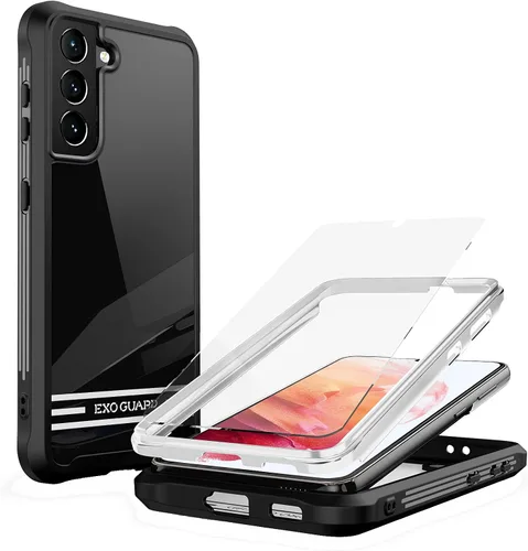 Miniatura 8 de ExoGuard Funda para Samsung Galaxy S21 5G con protector de pantalla, doble capa de protección de cuerpo completo Funda transparente para Samsung S21