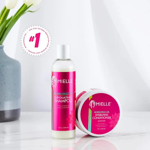 Miniatura 6 de Mielle Organics Mongongo Oil Champú exfoliante para el cabello, champú sin sulfato y exfoliante para el cuero cabelludo para eliminar la suciedad