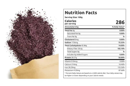 Miniatura 5 de Seaweed Kings Dulse Powder - Algas marinas crudas del Atlántico, mini copos, perfectas para aperitivos, condimentos, sopas y ensaladas, 100% puras