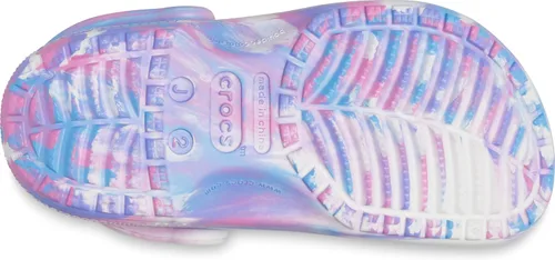 Miniatura 3 de Zuecos Crocs clásicos con diseño de teñido anudado marmoleado (para niños)