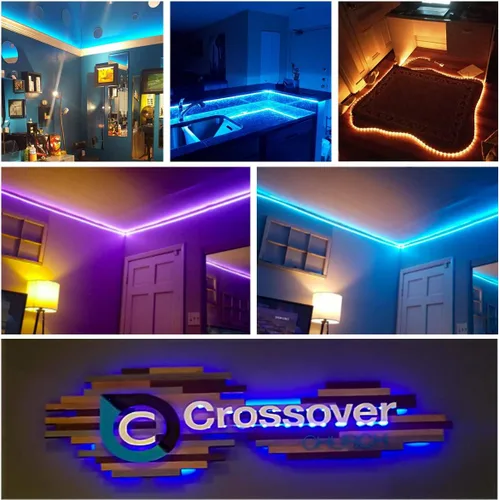 Miniatura 7 de DAYBETTER Tira de luces LED de 16.4 pies que cambian de color impermeable con control remoto