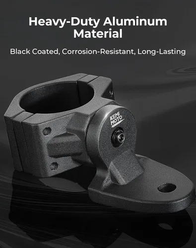 Miniatura 2 de KEMIMOTO UTV Soporte de montaje para luz de bandera de montaje en látigo, 1 unidad, resistente ajustable para jaula de barra enrollable de 1.75 a 2