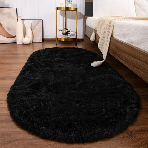 Miniatura 23 de Softlife Alfombras Esponjosas para Dormitorio, Alfombra de Área Peluda Bonita para Niñas y Niños Habitación de Bebé Decoración del Hogar, 2 x 5 Pies