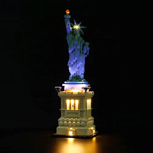 Miniatura 5 de LIGHTAILING Kit de iluminación LED para Lego- 21042 Estatua de la Libertad. Modelo: versión de control remoto, juego de luces LED compatible